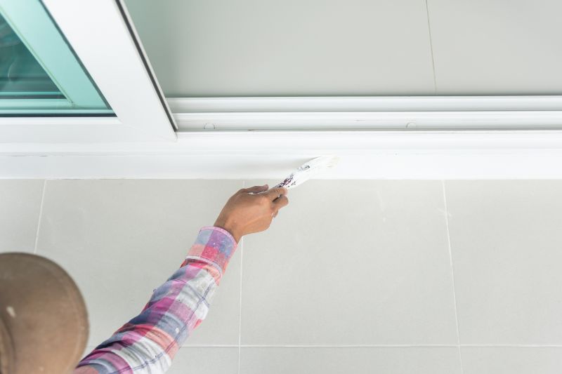 Decorative accents being painted